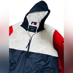 Dark blue, red and white when breaker